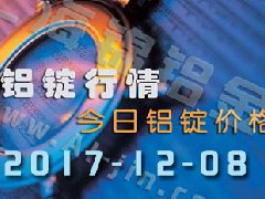 鋁錠行情：12月8日長江各地區(qū)鋁錠價(jià)格市場行情